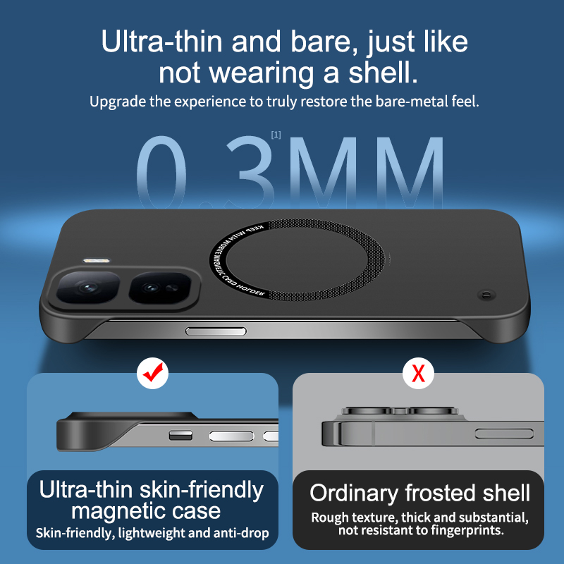 Frameloze telefoonhoes voor vi - Ultra Thin Frameless Phone Cover recensie en prijs